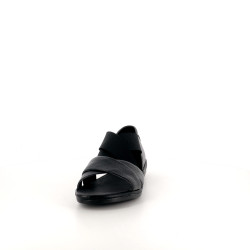 Sandales en cuir noir Camper