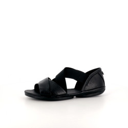Sandales en cuir noir Camper