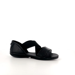 Sandales en cuir noir Camper