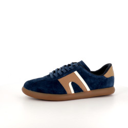 Baskets en cuir bleu Camper