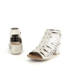 Nu-pieds à talons gris Rieker