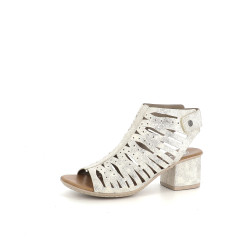 Nu-pieds à talons gris Rieker