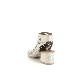 Nu-pieds à talons gris Rieker