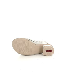 Nu-pieds à talons gris Rieker