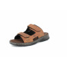 mule en cuir marron