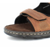 mule en cuir marron