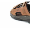 mule en cuir marron