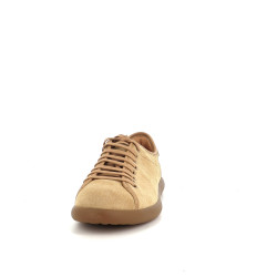 Baskets en cuir marron Camper
