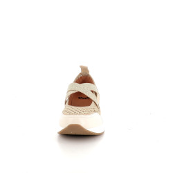 Salomés en cuir beige Mam Zelle