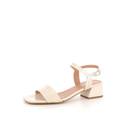 Sandales en cuir crème JB Martin