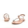 Sandales en cuir beige Les Tropéziennes