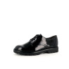 Derbys en synthétique noir vernis Tamaris
