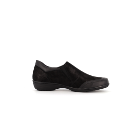 basket en cuir noir