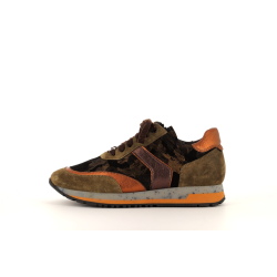 basket verte en cuir Printo