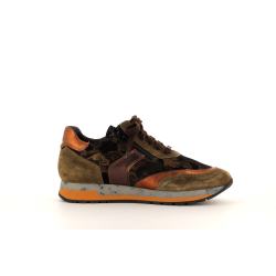basket verte en cuir Printo