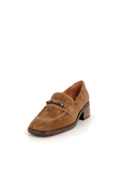 mocassins en cuir daim Mamzelle Derek velours argile