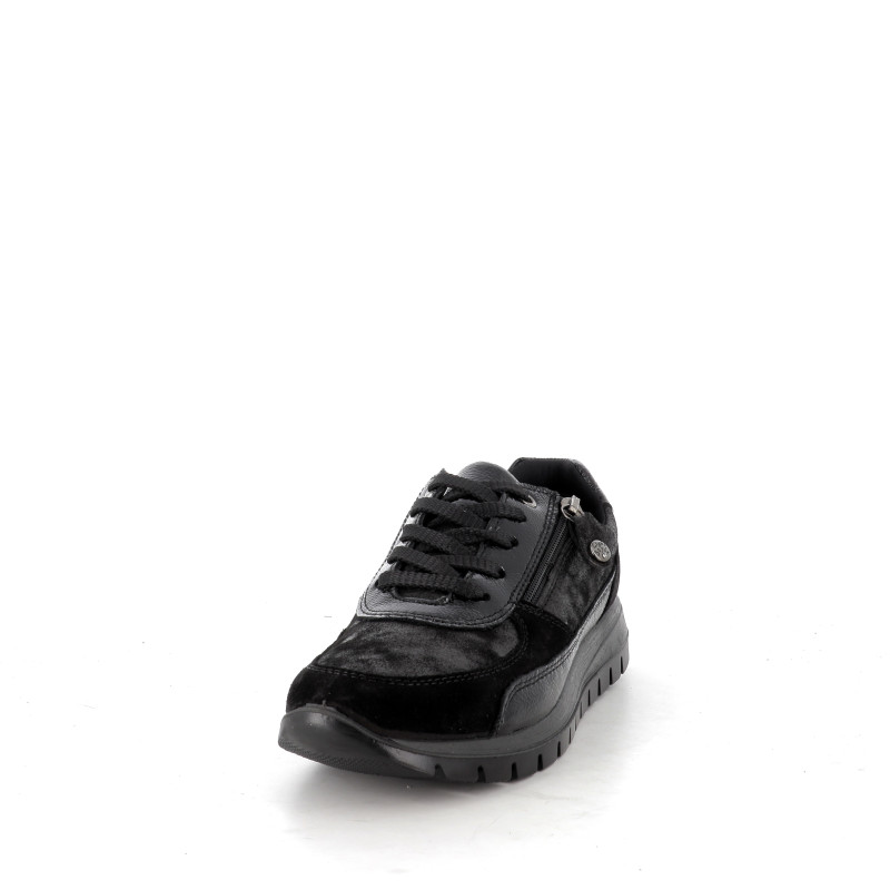 Baskets basses cuir noir IMAC