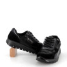 Baskets basses cuir noir IMAC