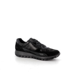 Baskets basses cuir noir IMAC