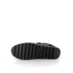 Baskets basses cuir noir IMAC