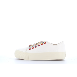 basket en toile blanche