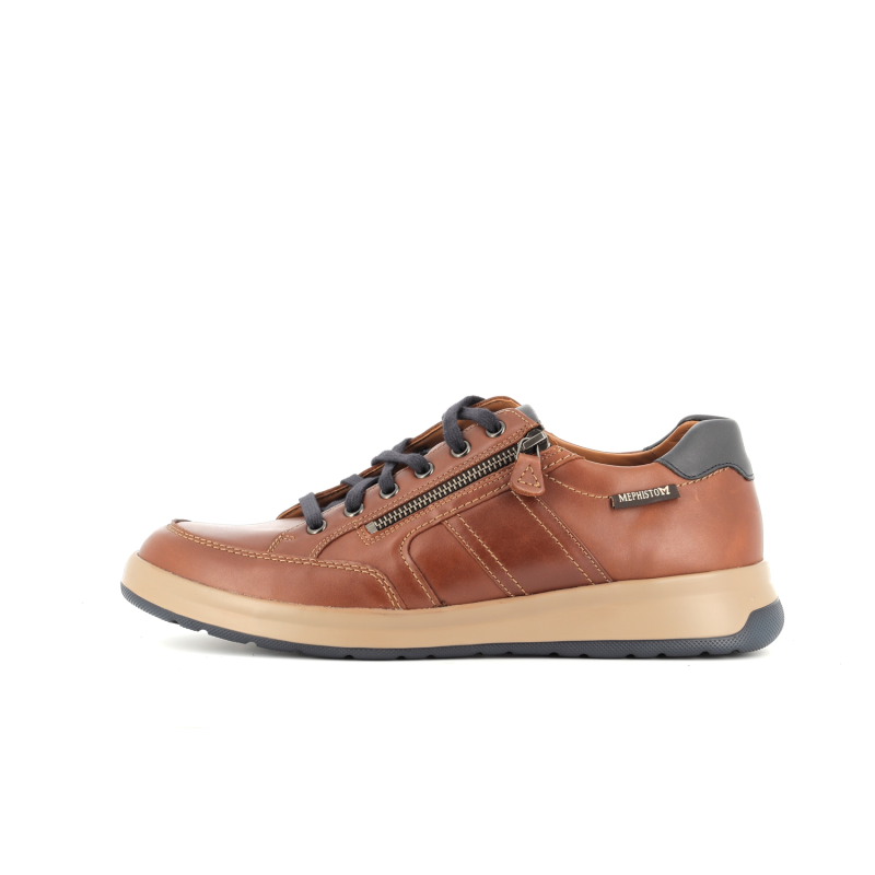 basket en cuir marron
