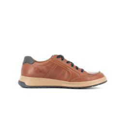 basket en cuir marron