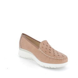 mocassins marron en cuir