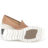 mocassins marron en cuir