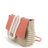 Sac bandoulière en coton corail Les Tropéziennes