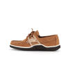 chaussure bateau en cuir marron