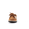 chaussure bateau en cuir marron