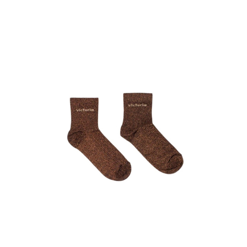 Chaussettes en coton bronze Victoria