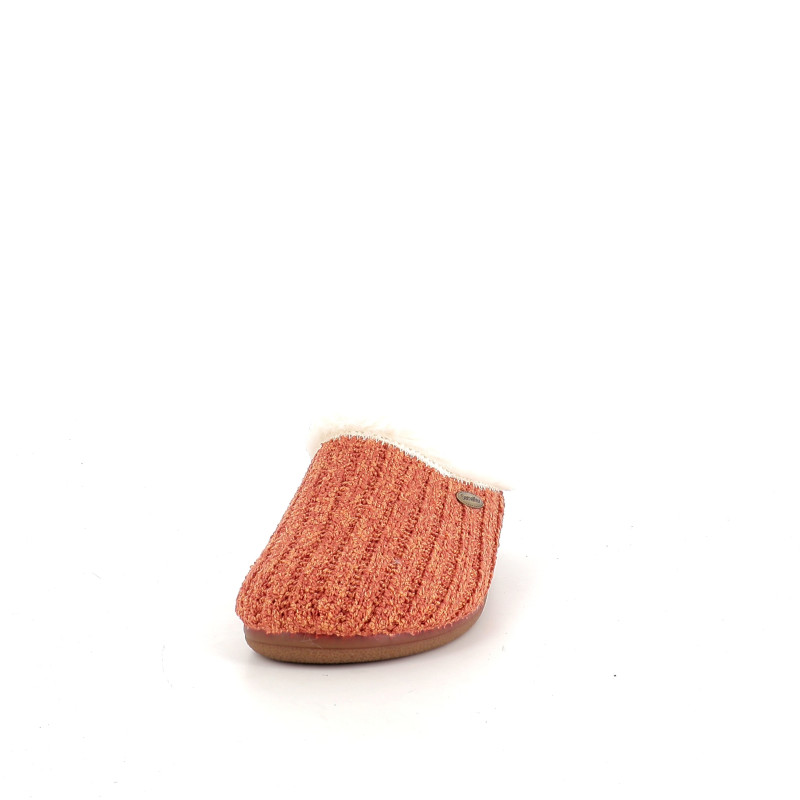 Chaussons en textile orange Semelflex