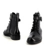 Boots en cuir noir Regrade Le Ciel