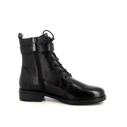 Boots en cuir noir Regrade Le Ciel