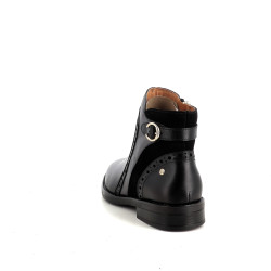 Bottines en cuir noir Pikolinos
