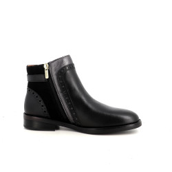 Bottines en cuir noir Pikolinos