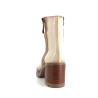 Boots en cuir crème à talons Dorking by Fluchos