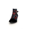 Bottines à talons en cuir noir Géo Reino