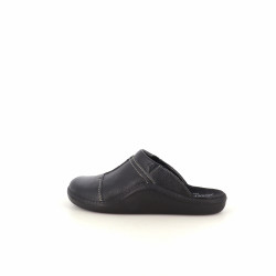 Mules Noires en Cuir avec Coutures Décoratives JOSEF SEIBEL
