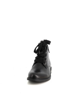Boots en cuir noir Fugitive