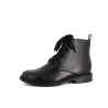 Boots en cuir noir Fugitive