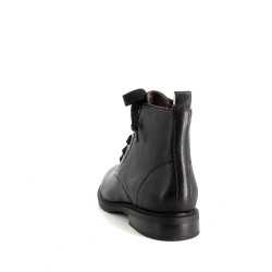 Boots en cuir noir Fugitive