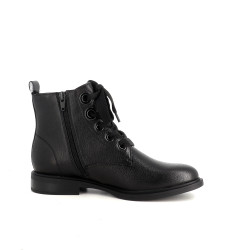 Boots en cuir noir Fugitive
