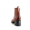 Bottines à talons en cuir marron Fugitive