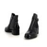 Bottines en cuir noir Emilie Karston