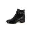 Bottines en cuir noir Emilie Karston