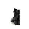 Bottines en cuir noir Emilie Karston