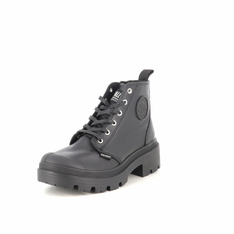 Chaussures Montantes en Cuir Noir PALLADIUM